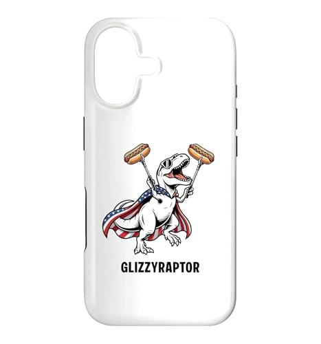 T-Rex Glizzyraptor �ʔ��� �~�߂��Ȃ�T-Rex Loves Hot Dog �X�}�z�P�[�X iPhone 17 �p