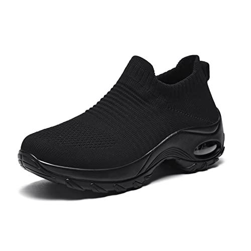 Women's Walking Shoes Sock Sneakers - Mesh Slip On Air Cushion Lady Girls Modern Jazz Dance Easy Shoes Platform Loafers - Main Image