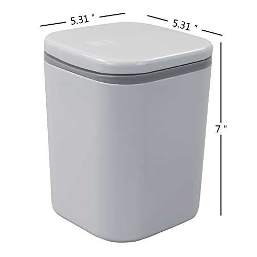 Idomy bote de basura mini de 1.5 litros para escritorio miniatura 2