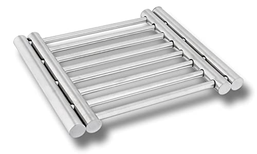 Cflagrant France 🇫🇷® Dessous de Plat Extensible de 22 à 38cm en Acier Inoxydable Cover