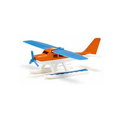 siku 1099, Wasserflugzeug, Metall/Kunststoff, Blau/Orange/Weiß, Einklappbare Flügel Cover