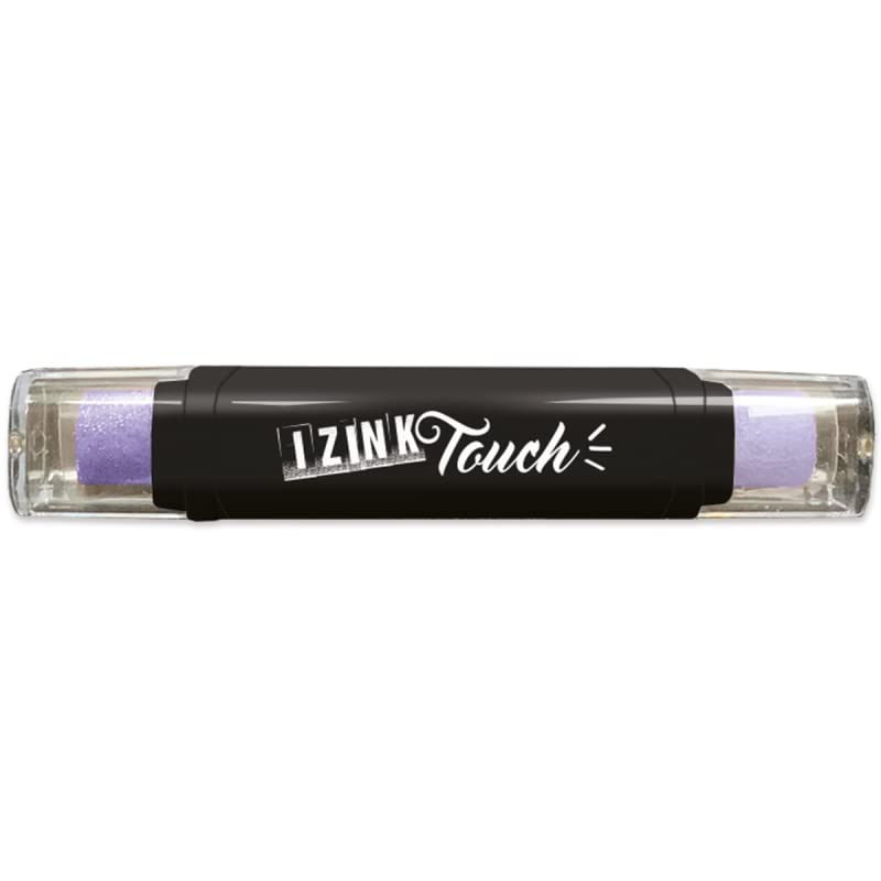 Aladine - Izink Touch - 8 cm Ink Pad - Covering Pigments, Very Fast Drying - Ideal for Stamp Prints, Cardmaking, Scrapbooking - DIY and Craft - Purple