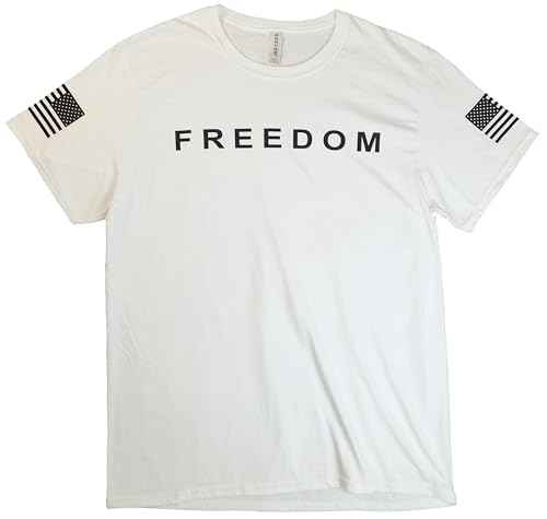 Statement Apparel Freedom T-Shirt - Charlie Kirk Tribute Tee (White Large)