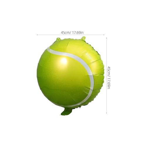Toyvian 10 Stück Grüner Tennis-Party-Ballon Tennisball Große Luftballons Tennis-Party-Dekoration Für Sport-Motto-Geburtstag Frauen Männer Dekoration Partyzubehör 45 7 Cm