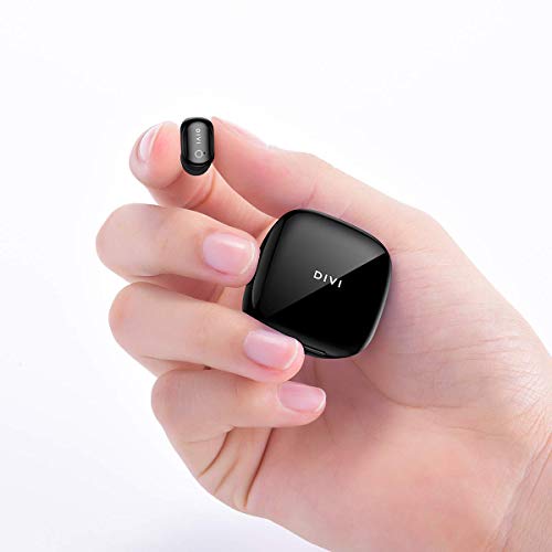 Wireless Earphones,Wireless Sports Bluetooth Earphone/Stereo-Ear Mini Sweatproof Headphones with Noise Cancelling and Charging Case for iPhone X/8/7/6s plus Samsung Galaxy S8, S8 Plus（One Pcs,Black）