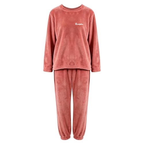 Fleece Lounge Sets for Women Fleece Pjs Sets Cozy Warm Loungewear Red 2XL - image 4