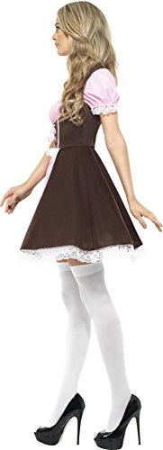 Smiffys 20609M Tavernen meidjespak voor dames, korte jurk met aangezette schort, maat: M, 20609 - Afbeelding 5