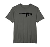 AR-15 Style Rifle Silhouette T-Shirt