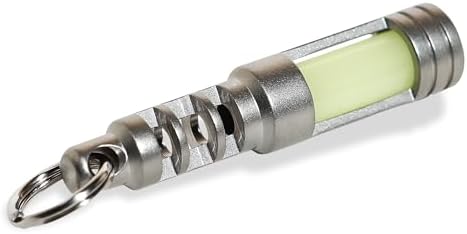 TEC-SCR Isotope Chain Reaction Fob - Glow in The Dark Keychain - tritium Vial housing - Camping Accessories - Gifts for Men