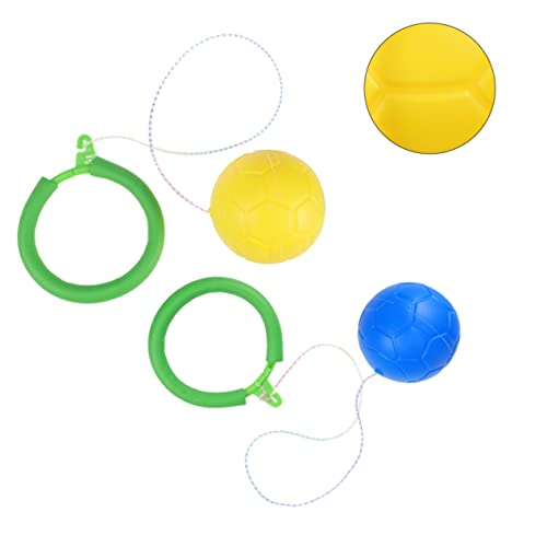 Vaguelly 1set Jumping Ring Fitness Equipment Ball for Fun Outdoor and Indoor Play and Design Present Random Color 2pcs