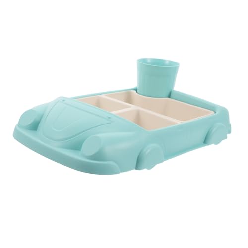 PERSELOSO 1Set Divided Plate Reusable Cartoon Dinnerware for Meals Safe Practical Food Tray Dining for Mealtime Fun