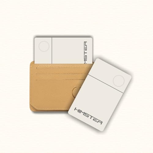 Image of Himster Smart Card Tracker for Android | No SIM Needed | Anti-Lost & Loud 75dB Alert | Ultra-Thin 2.85mm Item Finder-Wallets,Bags,Laptops, Tablets|3 Month Wireless Rechargeable Battery(White)