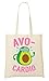 Produktbild C+P Avo-Cardio Workout Funny Avocado Tragetasche Einkaufstasche