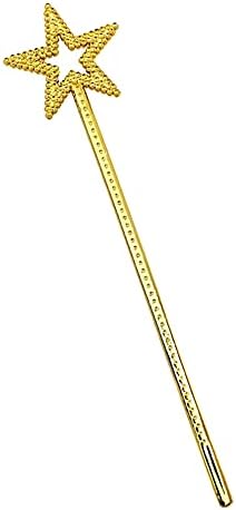 MYUBWTF Silver 13 Inches Star Wand Elf baton, Angel Star Magic Wand, Fairy Princess Plating, Stars Stick for Girl's Princess