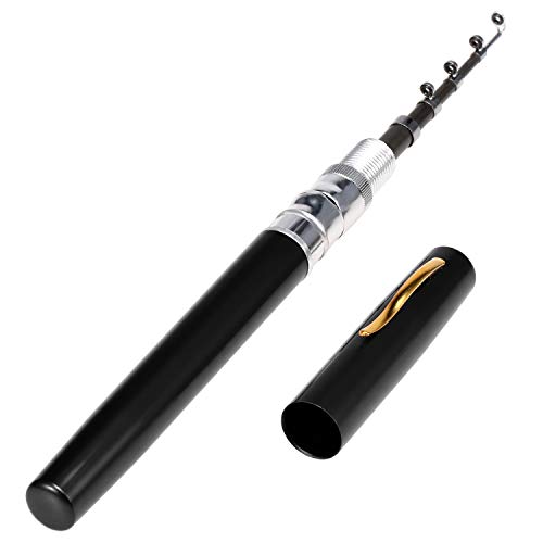Caneta de Bolso Telescópica Vara de Pesca Pólo Carretel - Anself