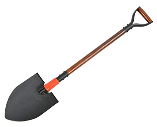 A.Blöchl 111230 - Pala Premium con pala in acciaio INOX, 97 cm, colore: Nero/Naturale