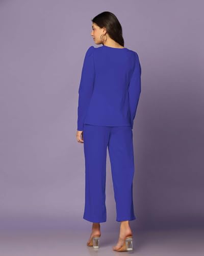 Image of Leriya Fashion Co-ord Set for Women Stylish Lycra Cotton | Western Summer Dress for Woman | Trendy Summer Casual Travel Outfit | A Line Dresses for Women | Western Stylish Midi Party Dress Outfits