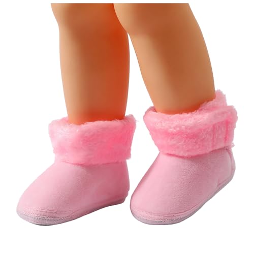 IWIHMIV Baby Boots for Infant Boys Girls Ankle Warm Plush Slippers Winter Shoes for Indoor Outdoor Walking2