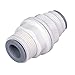 Parker Hannifin 6316 04 00WP2 LIQUIfit Polymer Body Bulkhead Union Fitting for 5/32" or 4 mm Push-to-Connect Tube x 5/32" or 4 mm Push-to-Connect Tube