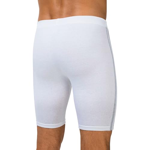 Image of Long Underwear for Men Cotton Long Leg Boxer Briefs for Man Trunks Breathable Innerwear Men's Underwear for Gym Workout Anti Chafing Long Trunks for Man