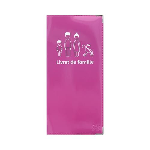 Color Pop - Etui livret de famille - Fabrication française (FUCHSIA)