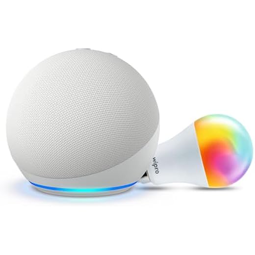 Amazon Echo Dot 5th Gen White Smart Home Speaker Combo wit
