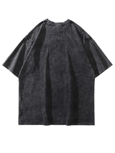 Men's Graphic Tees Shirt Unisex Cotton Oversized T-Shirt Short Sleeve Vintage Streetwear Casual Tee Top2