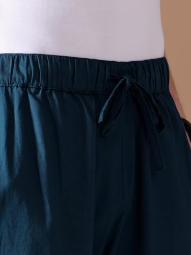 Image of Beyoung Cotton Loose Fit Pyjama For Men | Pure Cotton | Elasticated Waistband | Casual Style | Nightwear For Men | Lounge Pants