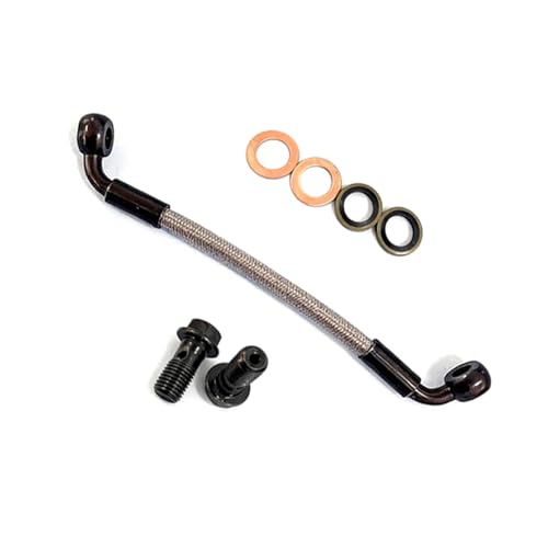 Tuyau d'huile d'embrayage tressé moto 500cm conduite de frein M10x1.25