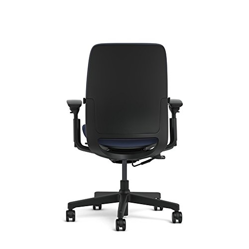 Steelcase Amia Ergonomic Office Chair - Comfortable, Adjustable Back Support in Buzz2 Blue Fabric