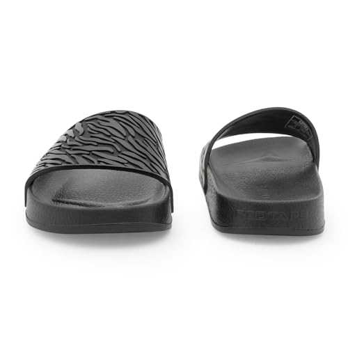 Image of Red Tape Womens Sliders in Slate Blue | Casual Pool Sliders | SLATE BLUE | 3 UK