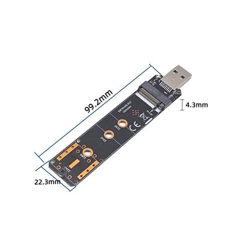 Adaptador M.2 a USB3.2 SSD 10Gbps sin carcasa miniatura 5
