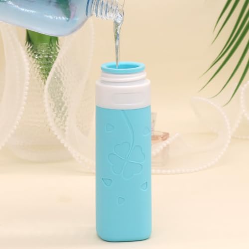 12 Pcs Travel Bottles for Toiletries, Travel Size Containers with Cream Jars, Airplane Travel Essentials Leak Proof Silicone Squeezable Travel Accessories for Shampoo Conditioner Lotion Cream - Image 4