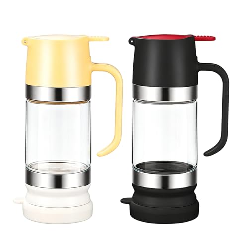 Tarro de vidrio de 350 ml premium con boquilla antigoteo 4