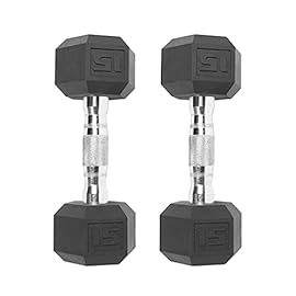 CAP 50 lbs Coated Dumbbell Set