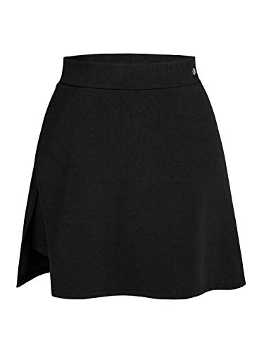Women's Plus Size Asymetric Hem Black Boho Tulip Skorts Plain Mid Waist Skorts Mini Skirt Sports Tulip Shorts