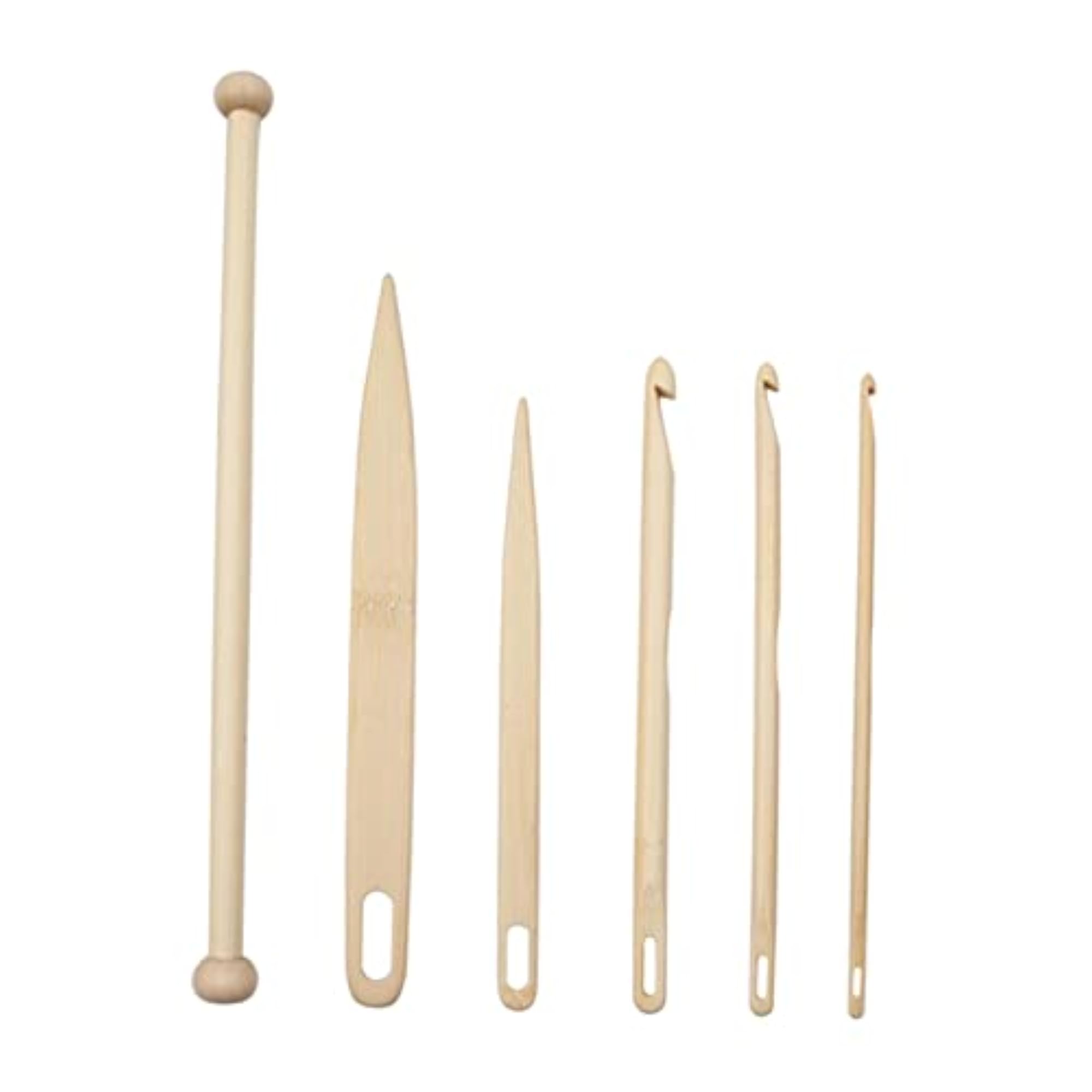 5pcs/6pcs Weaving Tools Knitted Crochet Needle Set for Rug 6 Pieces