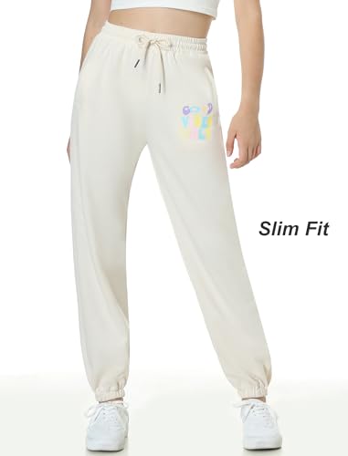 Image of EXARUS 3 Pack Girls Sweatpants Joggers Teen Sweat Pants Wide Leg