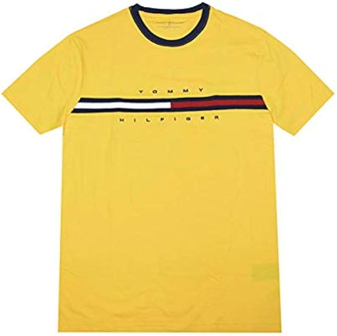 Tommy Hilfiger 男款經典合身大標誌 T 恤 3XL 黃色