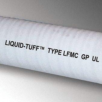 Liquid-Tight Conduit, 3/8 in x 50 ft, Gray
