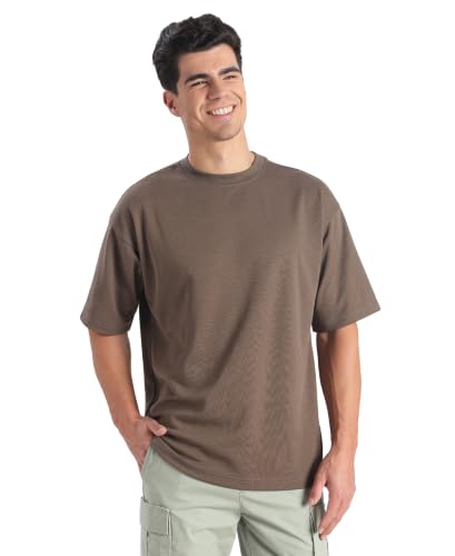 Image of Jockey UM23 Men Super Combed Cotton Blend Oversized T-Shirt with StayFresh Treatment