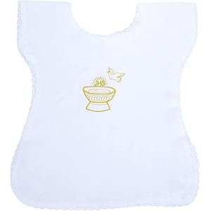 Camicia da battesimo Unisex, Vestina per Battesimo Unisex – Made in Italy, Ricamata a Mano, Taglia Unica