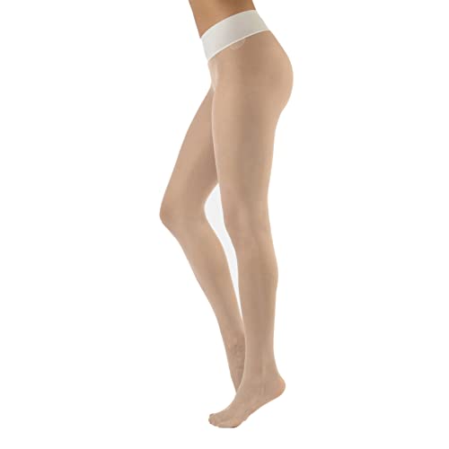 Image of CALZITALY Seamless Sheer Tights, Comfortable Waistband, 15 Denier Pantyhose Multi Colors Made in Italy