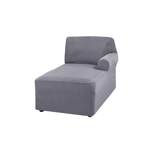 Elegante funda de sofá gris en forma de L, lavable a máquina, funda para diván izquierda/derecha para sala de estar, elástica, protección, fácil ajuste