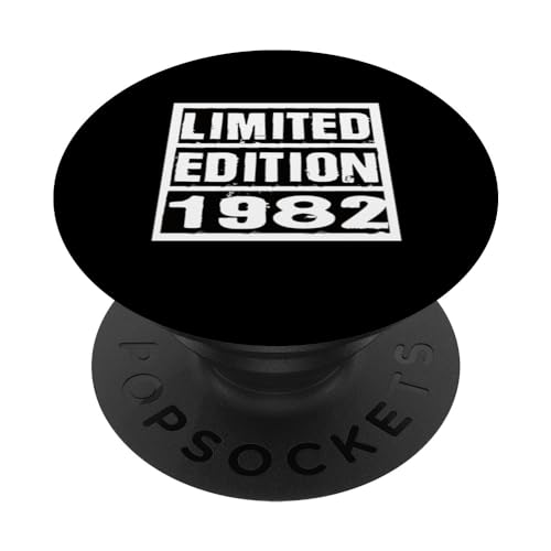Edición limitada 1982 Cumpleaños 1982 1982 Vintage PopSockets PopGrip Intercambiable