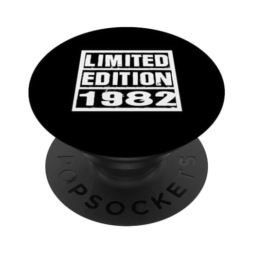 Edición limitada 1982 Cumpleaños 1982 1982 Vintage PopSockets PopGrip Intercambiable