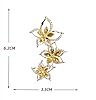 hcma Broche Multicolore Vintage Broche en Or pour Femmes Mode Fleurs Bijoux vêtements écharpe Boucle vêtement Accessoires Broches Cadeau #5