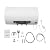 Electric Tank Hot Water Heater 70L/15.4gal 110V 1500W 25-75? IPX4 Wall Mounted Quick Heating Tap Shower Water Heater Warmer with Faucet and Hand Shower for Bathroom