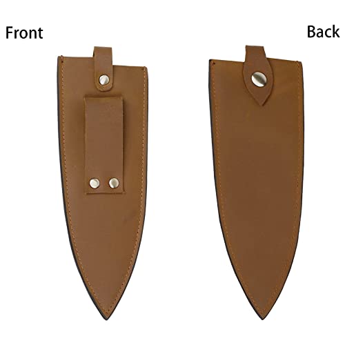 Cowhide Leather Knife Sheath, 8 Inch Chef Knife Guard, Heavy Duty Universal Knife Cover Or Sleeves, Chef Meat Cleaver Sheath With Belt Loop(8.2"Lx2.2"W) #TOP3
