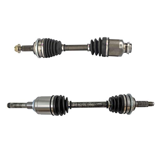 Image of TRQ Front Driver Side and Passenger Side CV Axle Assembly Set 2 Piece Compatible with 2010-2012 Ford Fusion V6 3.0L 2010-2011 Mercury Milan V6 3.0L